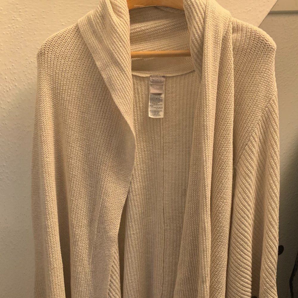 Comfy Chico's Cape with Fringe
